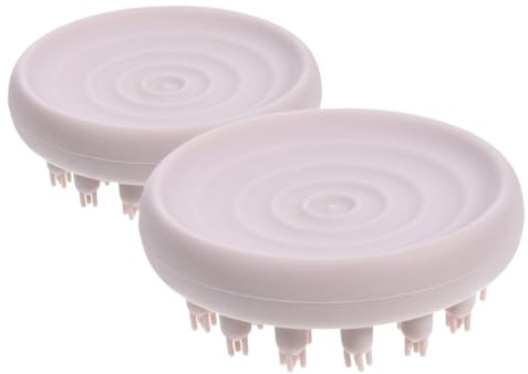 Mikinona 2 Stück-pack Silikon Kopfhautmassagebürsten Ergonomischer Griff Sanfte Reinigung für Haar und Kopfhaut zum Shampooieren