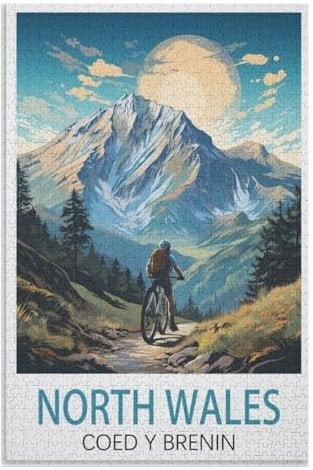 Challenge Yourself，North Wales Coed Y Brenin，Adults 1000 Piece Jigsaw Puzzle- Christmas，75x50，wooden puzzle ，AA-809