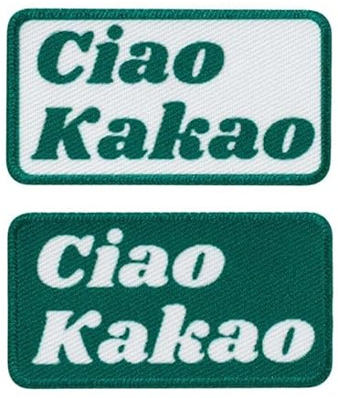 Mono-Quick 16164 Ciao Kakao Applikation, Bügelbild, Patch, Aufnäher, 2er Set, Label