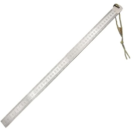 Stahllineal, Lineal Metall, Hochleistungs-lineal (maßeinheit: Zoll Und Cm), Multifunktionales Herrscher Gerade, Kanten Messwerkzeug 50 Cm 20 Zoll Gerade Lineal, Edelstahl Mit Multifunktionalem Design