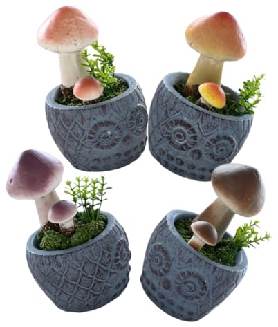 SUPVOX 4 Pièces Décoration Artificiel Pot Plantes Fausses Réalistes pour Intérieur Ornements Décoratifs Simulant Colorés Facile Entretien pour Salon ou Bureau