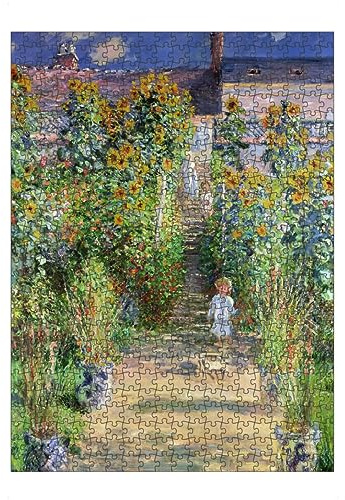 artboxONE-Puzzle L (500 Teile) Städte Der Garten von Monet à Vétheuil - Puzzle vétheuil bildende Kunst Claude Monet