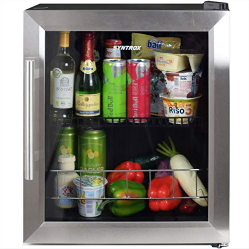 Sintrox Germany Mini Refrigerador Silencioso de 46 L, apto para refrigerador de hotel
