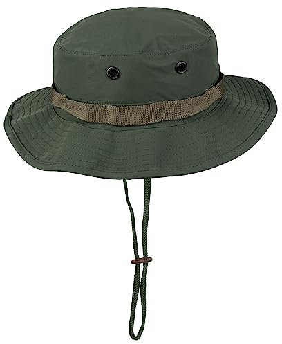 Black Snake US GI Outdoor Boonie Hat aus Nylon Krempenhut M Oliv