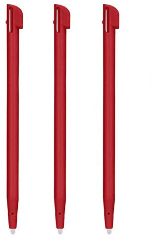 3 stylets compatibles avec Nintendo 2DS Pen Set (Rouge)