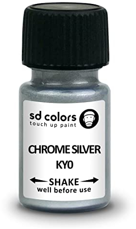 SD COLORS KY0 Peinture de retouche chromée Argenté 15 ML