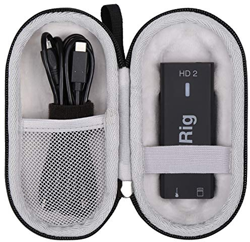 Aproca Hartschalen-Reiseetui für IK Multimedia iRig HD 2 digitale Gitarren-Schnittstelle