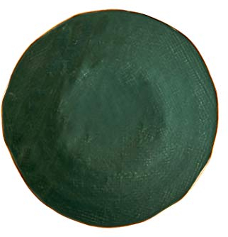 Novità Home Mediterraneo 4 Piatti Dessert Gres Verde Scuro