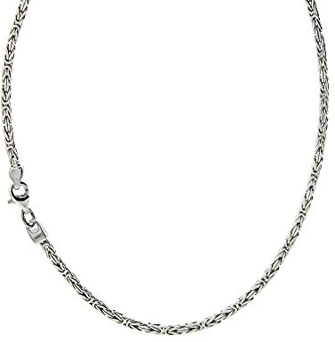Zeeme Basic Unisex Halskette 925/- Sterling Silber Glänzend weiß 315250038