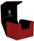 Card Guardian - Premium Sammelkarten Box für 100 Karten - ohne PVC Karten Halter für Spielkarten (Rot)