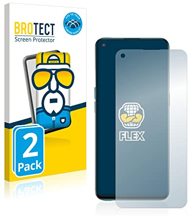 BROTECT 2 Stück Full-Cover Schutzfolie für OnePlus Nord CE 5G Full-Screen Displayschutz-Folie [3D Curved, Anti-Fingerprint, Kristall-Klar]