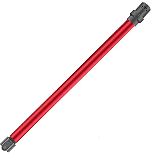Italdos Tube télescopique tige rigide rallonge compatible pour Dyson V6 Animal DC 62 58 59 - Longueur 73 cm, Libération rapide - Rouge