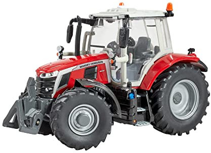 Massey Ferguson 6S.180 Traktorspielzeug, Bauernhofspielzeug für Kinder, Massey Ferguson Traktor, kompatibel mit Bauernhoftieren und Spielzeug im Maßstab 1:32, für Sammler & Kinder ab 3 Jahren