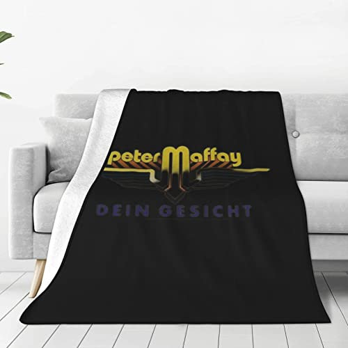 Oudrspo Peter German Maffay Ultraweiche Micro-Fleece-Decke, luxuriöse Anti-Pilling-Flanell-Schlafkomfort-Sofa-Bettwäsche und Reise-Klimaanlage-Decke