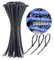 Cable Ties Black,100 Pack Premium Nylon Zip Ties 200mm x 4.8mm,Plastic Self Locking Heavy Duty Cable Tie Wraps for Cables,Indoor,Outdoor,Home,Garden,Office and DIY