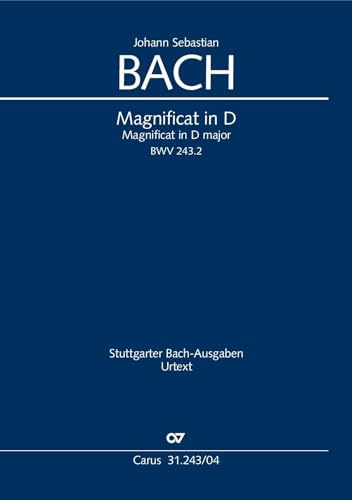 Magnificat in D (Klavierauszug): BWV 243.2,