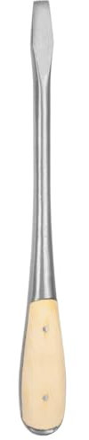 sourcing map Slotted Screwdriver SL10 12 Carbon Steel Flat-Blade Screwdrivers with Wooden Handle for Fastening, Chiseling and Loosening