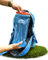 Alpenwert® Trinkblase mit Trinkschlauch [Wasserblase 2L/3L BPA FREE] Ultraleicht Trinksystem für Rucksack perfekt für Outdoor, Laufen, Trailrunning (3 Liter)