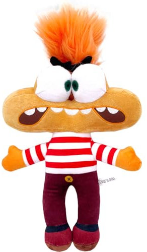 In-side Out 2-Plüschtie, 25 cm Anxiety Soft Toy, Weiche und Lustige Plüschpuppe, Stuffed Small Cuddly Kuscheltier für KinderGeburtstagsgeschenk für Filmfans, Zum Verschenken Oder Sammeln Geeignet
