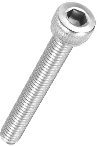 Kozelo 50Pcs Vis à Tête Cylindrique à Six Pans Creux - [M4-0,7 x 30mm] Acier Inoxydable 304 Filetage Complet Tête Fraisée Allen pour Moteur Électrique Impression 3D Ventilateur, Argent