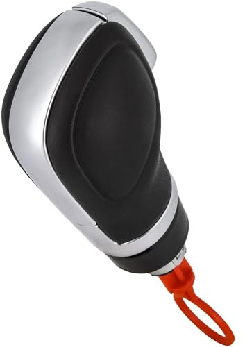 Recambo Schaltknauf Automatik passend für VW Polo, 6R 6C, 2009-2017, Plug & Play, Auto Schalthebel Wahlhebel, schwarz - silber