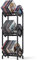 KEYSAFER Vinyl Record Storage Holder CD Rack 12 inches Album Holder Metal CD Display Stand Holds up to 240-280 LP, Book and Record Album Storage and Organizer,Easy to Assemble