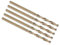 PATIKIL 2mm Drill Bit, Jobber Straight Shank M35 Cobalt 5% High-Speed Steel 135° Gold Finish for Stainless Steel Hard Metal - 5 Pack