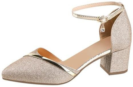 Scarpe Décolleté da Donna Eleganti Mary Jane Sandali con Tacco Primavera con Tacco Alto Comode Scarpe Decolte per Affari E Lavoro Feste Scarpe da Abito Matrimoni Slingback Stiletto Scarpe da Ufficio