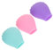 GANAZONO 3Pcs Silicone Makeup Brush Covers Dustproof and Protective Travel Makeup Brush Head Protectors for Foundation Concealer and Eyeshadow Brushes Lightweight and Easy to Store