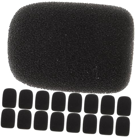 HONITANO 24 Stück Mikrofon Windscreens Hochwertige Schaumstoffabdeckung für Handmikrofone und Headsets Kompatibel mit Verschiedenen Mikrofonen für Bühnenauftritte und Aufnahmen