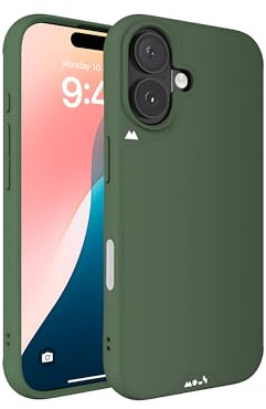 Mous for iPhone 16 Case MagSafe Compatible with Camera Control, Limitless Green