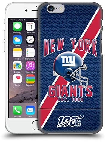 Head Case Designs Offizielle NFL Football Streifen New York Giants Logo Art Harte Rueckseiten Handyhülle Hülle Huelle kompatibel mit Apple iPhone 6 / iPhone 6s