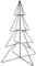 vidaXL Weihnachtsbaum 240 LEDs Innen Außen Pyramide Christbaum Metallbaum Weihnachtsdeko Lichterpyramide Deko Weihnachten 115x150cm Metall