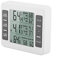 Kühlschrank Thermometer, Gefrierschrank Thermometer, mit 2 Sensoren, Innen und Außen Thermometer, Akustischer Alarm, Min und Max Anzeige, LCD-Display für Haus, Restaurants