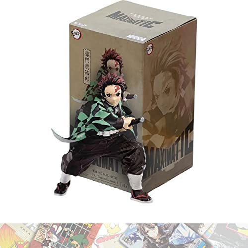The Tanjiro Kamado: 18cm Maximatic Statue Figurine Bundle with 1 D.B. Theme Compatible Trading Card (18196)