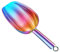 Blissify Ice Cream Scoop (Pack Of 1) - Rainbow Ice Cream Scooper with Comfortable Handle - Sturdy Stainless Steel Scoop Shovel for Animal Food, Ice Cubes, Ice cream - Kitchen Tools and Gadgets