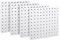 BOFRHME Organiseur 4 PièCes en Panneau Perforé, Suspension Murale en Panneau Perforé Blanc, Panneau Perforé pour Salle D'Artisanat, Garage, Cuisine, Salon