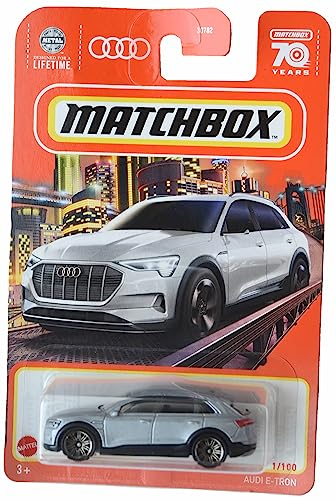 Matchbox Audi E Tron, Argento 70 Anni 1/100