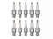 10x Zündkerze BR8ES passend für Aprilia RS/RX/SX 50/125, SR 50/125, Mojito, Classic – Zündkerzenset 10 Stück, entstört 5 kOhm