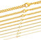 hoplo holzenplotz Edle massive Goldkette Panzerkette Halskette aus 750-18 Karat Gelbgold in Juwelier Qualität, Länge:50, Kette-Breite:1.1 mm