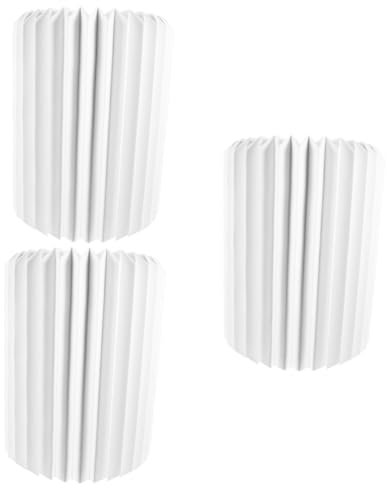 Amosfun 3 Stück Papierlaternen Decken Schreibtischlampe Weiß Magnetisch