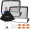 Fussballtore für Garten Kinder, Faltbare Fußballtore 2er Set mit 6 Hütchen & Tasche verstauen, LIBERRWAY 120 * 90 * 90cm kleine Fussball-Tor Leichter aufbau, Fußball trainingsset für Wiese/Strand