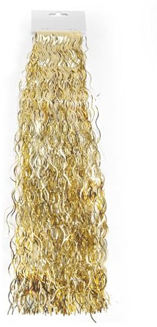 MERRYXMAS Lametta für Advent & Weihnachten als Deko & Dekoration Weihnachtsbaum & Tannenbaum (Gold)