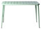 LOKKHAN Moderner rechteckiger Metall-Esstisch für 6 Personen - Innen- und Außentisch, Café-, Bar-, Büro- und Besprechungstisch, Garten, Balkon, 120x60x76 cm (Erbsengrün)