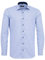 eterna Langarm Hemd Slim FIT Twill gestreift, Hellblau/Weiss, W42 Langarm