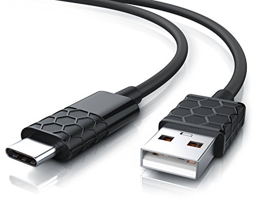 CSL - 1m USB C zu USB A 2.0 Kabel - Ladekabel Datenkabel - Kompatibel mit Typ-C Geräten wie Samsung Galaxy S23 S22 MacBook Oppo Sony HTC Xiaomi und weitere - schwarz