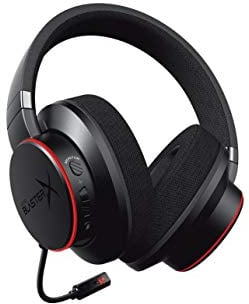 CREATIVE Sound BlasterX H6 USB-Gaming-Headset, virtueller 7.1-Surround-Klang, Hardware-EQ-Modi, Ambient Monitoring - kompatibel mit PS4, Xbox One, Nintendo Switch und PC, Schwarz