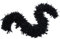 Chandelle-Federboa, 60 g, 1,8 m lang, 16 Farben, ideal für Party, Hochzeit, Halloween-Kostüm, Weihnachtsbaum, Dekoration (schwarz)