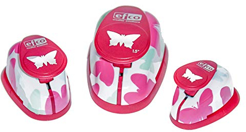Sescha Motivlocher/Papierstanzer Schmetterling von EFCO - 3 teilig / 15mm, 23mm, 35mm Durchmesser