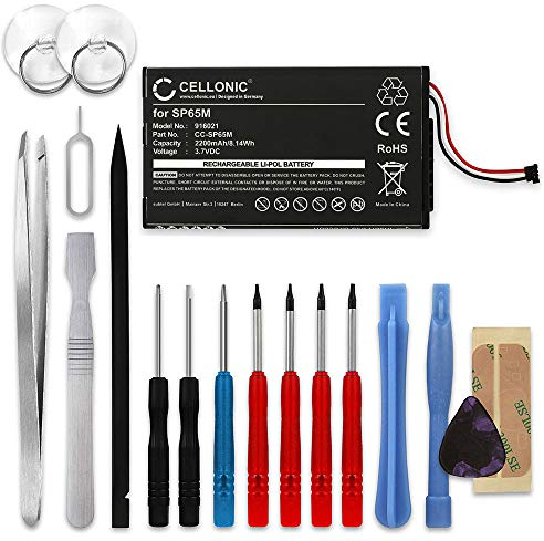 CELLONIC, Batterie pour Console de Jeu Compatible avec Sony PS Vita (PCH-1000 / PCH-1004) (3.7V, 2200mAh) + Kit d'outils